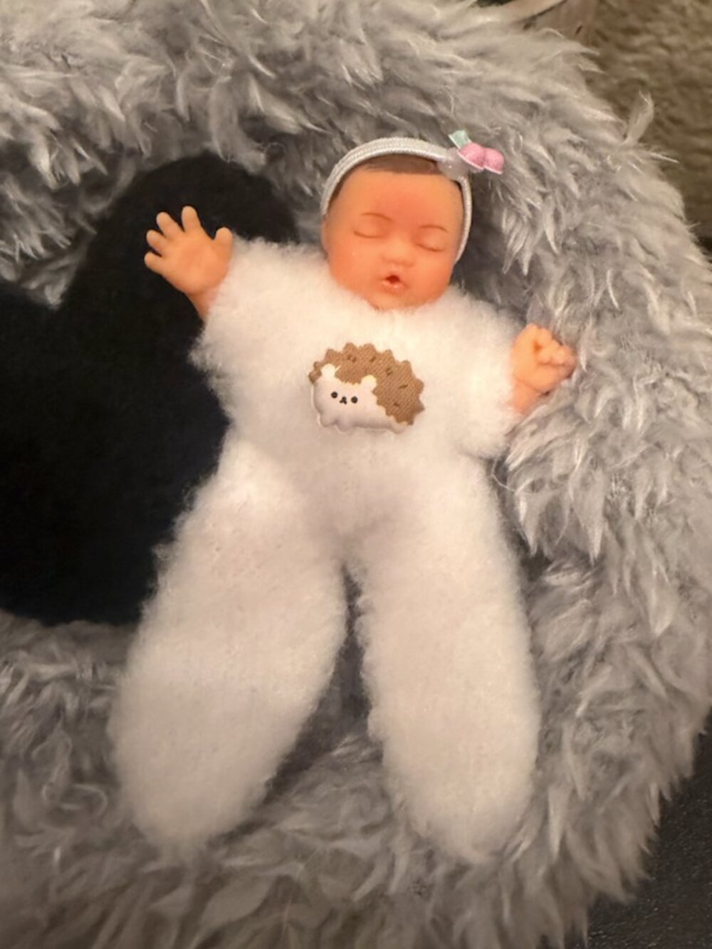 Plush Jumpsuit for Mini ZURU Dolls | Handmade 2.5 Inch Doll Clothes